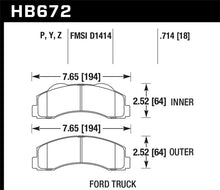 Load image into Gallery viewer, Hawk 10-14 Ford F-150 Front Super Duty Brake Pads - HB672P.714