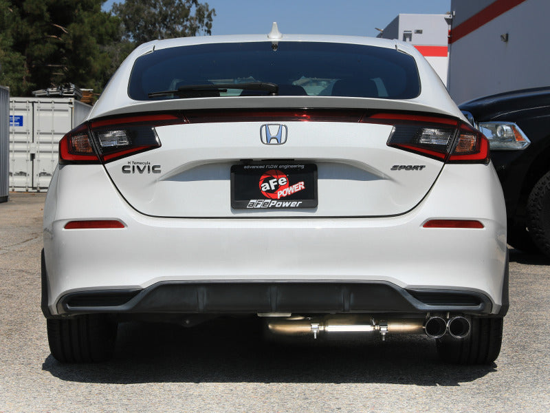 aFe POWER Takeda 2.5in 304 SS Cat-Back Exhaust w/ Polished Tips 22-25 Honda Civic L4-2.0L - 49-36631-P