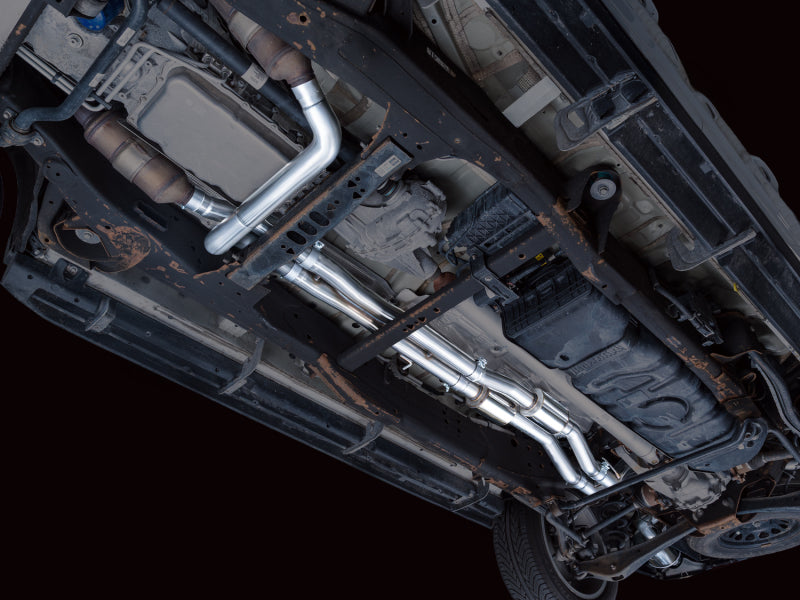 AWE Tuning 2021+ Cadillac Escalade 6.2L ESV 0FG Dual Exit Exhaust System (Reuses OE Tips) - 3015-31222