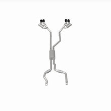 Load image into Gallery viewer, MagnaFlow 20-21 Ford Explorer 3.0L V6 Dual Exit Quad Black Chrome Tip Street Series Cat-Back Exhaust - 19515