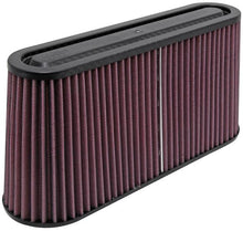 Load image into Gallery viewer, K&amp;N Filter Univ Air Filter Carbon Fiber Top/Base Oval FLG 12x3-1/2in B / 11x2-1/2in T / 5-3/4in H - RP-5105