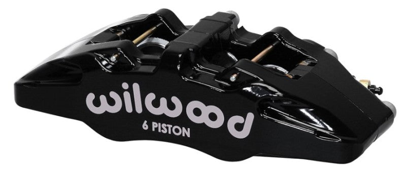 Wilwood Caliper-Forged Dynapro 6 5.25in Mount-L/H 1.38/1.00/1.00in Pistons .81in Disc - 120-13439-BK