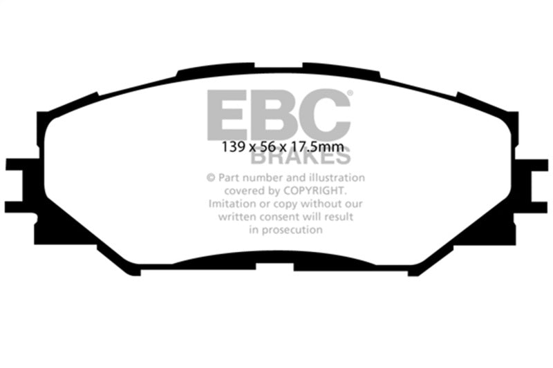 EBC 10-12 Lexus HS250h Hybrid 2.4L Bluestuff Front Brake Pads - DP51791NDX