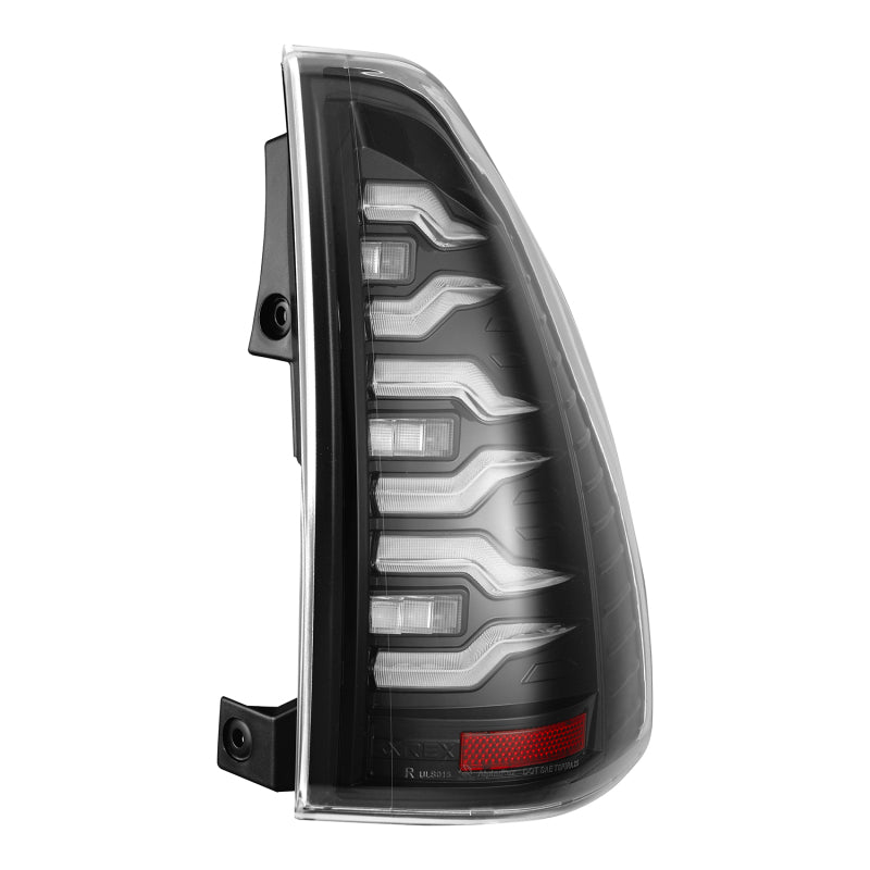 AlphaRex 14-21 Lexus GX470 Luxx-Series LED Tail Lights - Alpha-Black - 678012
