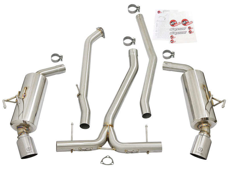 aFe POWER Takeda 16-17 Honda Civic I4-1.5L (t) 2.25-2.5in 304 SS CB Dual-Exit Exhaust Polish Tip - 49-36615-P