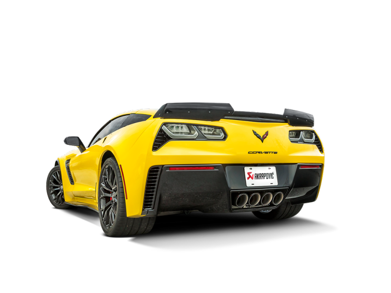 Akrapovic 14-17 Chevrolet Corvette Z06 (C7) Slip-On Line (Titanium) w/ Carbon Tips - MTP-CO/TI/2