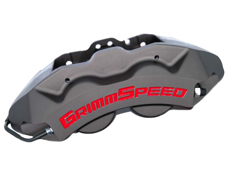 GrimmSpeed 02-21 Subaru WRX/STI 4-Piston Brake Caliper Kit - Gray (For 340mm Rotor) - GRM.1170.1.GRY