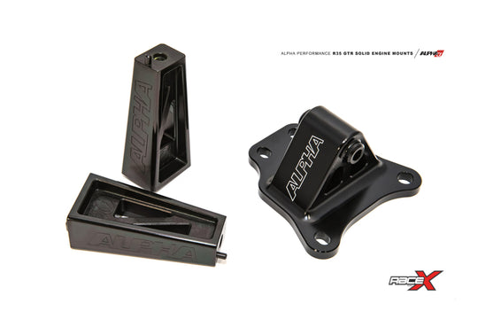 AMS Performance 2009+ Nissan GT-R R35 Alpha Race X Solid Motor Mounts - ALP.07.03.0012-1
