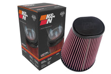 Load image into Gallery viewer, K&amp;N Universal Round Clamp-On Air Filter 4-1/2in FLG, 5-7/8in B, 3-1/4in X 4-1/2in T, 8in H - RU-1021