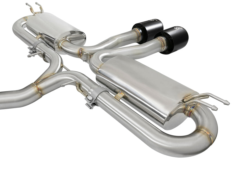 aFe Takeda 3in 304 SS Cat-Back Exhaust System w/ Black Tips 2017+ Honda Civic Si (4dr) I4 1.5L (t) - 49-36621-B