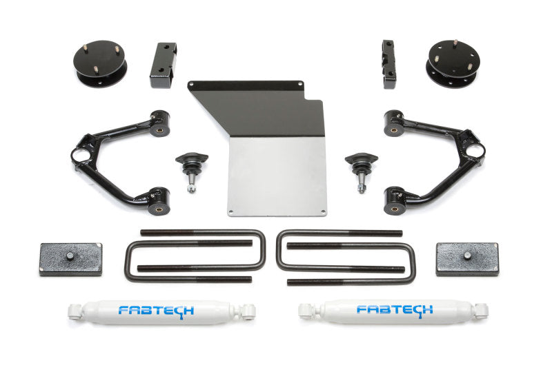 Fabtech 07-18 GM K1500 w/OE Forged UCA 3.5in Budget UCA System w/Rear Perf. Shocks - K1059