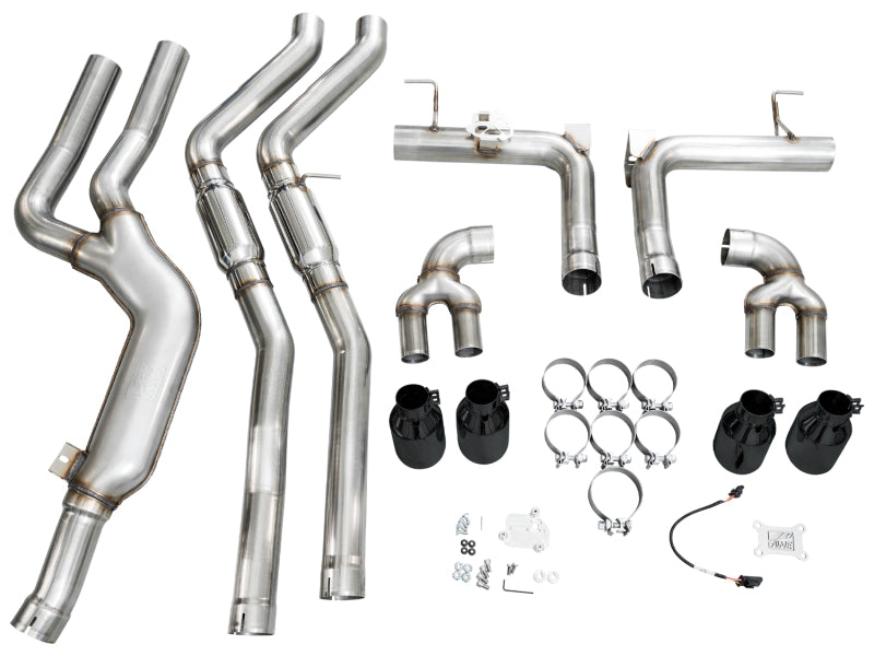 AWE Tuning 22-26 BMW M240i (G42) Track Edition Exhaust - Diamond Black Tips - 3020-43240