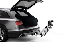 Load image into Gallery viewer, Thule Helium Pro 3 - Hanging Hitch Bike Rack w/HitchSwitch Tilt-Down (Up to 3 Bikes) - Silver - 9043PRO