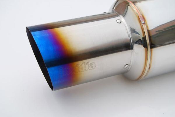 Invidia 08+ WRX Hatch / 08 STi 76mm RACING Titanium Tip Cat-back Exhaust - HS08SW5GRT
