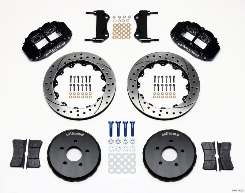 Wilwood Narrow Superlite 6R Front Hat Kit 13.06in Drilled Nissan 350Z/Fiti G35 - 140-9190-D