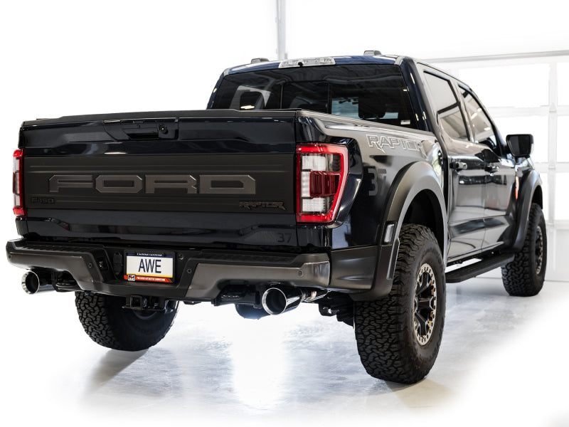 AWE Tuning Gen 3 Raptor SwitchPath Exhaust - Chrome Silver Tips - 3025-32356