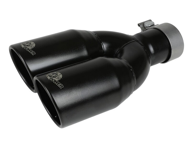 aFe Rebel Series 2.5in 409 SS Axle-Back Exhaust System Black 07-18 Jeep Wrangler (JK) V6-3.6L/3.8L - 49-48086-B