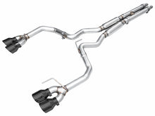 Load image into Gallery viewer, AWE 2024 Ford Mustang Dark Horse S650 RWD Track Edition Cat-Back Exhaust w/ Quad Diamond Black Tips - 3020-43375