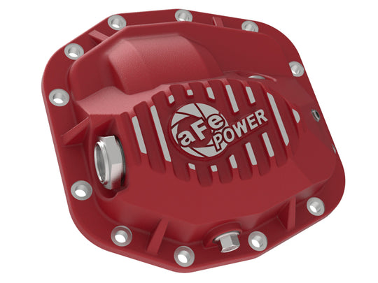 aFe Pro Series Front Differential Cover Red 2018+ Jeep Wrangler (JL) V6 3.6L (Dana M186) - 46-71010R