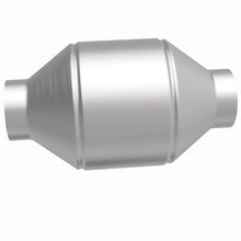 Load image into Gallery viewer, MagnaFlow Conv Univ 2.25in Inlet/Outlet Center/Center Round 3in Body L x 5in W x 8.75in Overall L - 51655