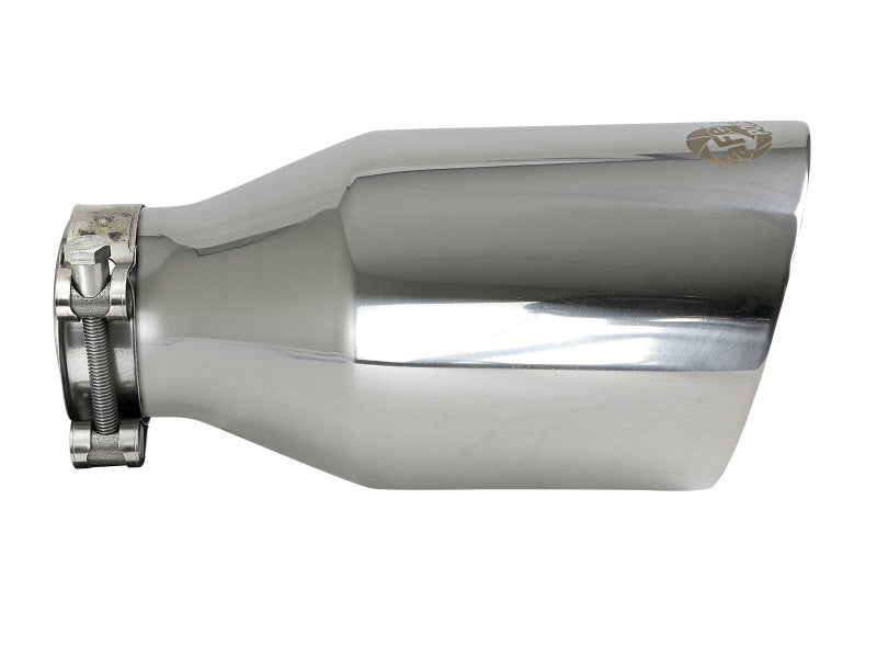aFe MACH Force-Xp Universal Exhaust Tip 2-1/2 IN Inlet x 4-1/2 IN Outlet x 9 IN L - 49T25454-P091