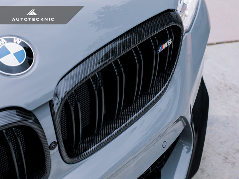 AutoTecknic Carbon Fiber Front Grille Surround Set - BMW F90 M5