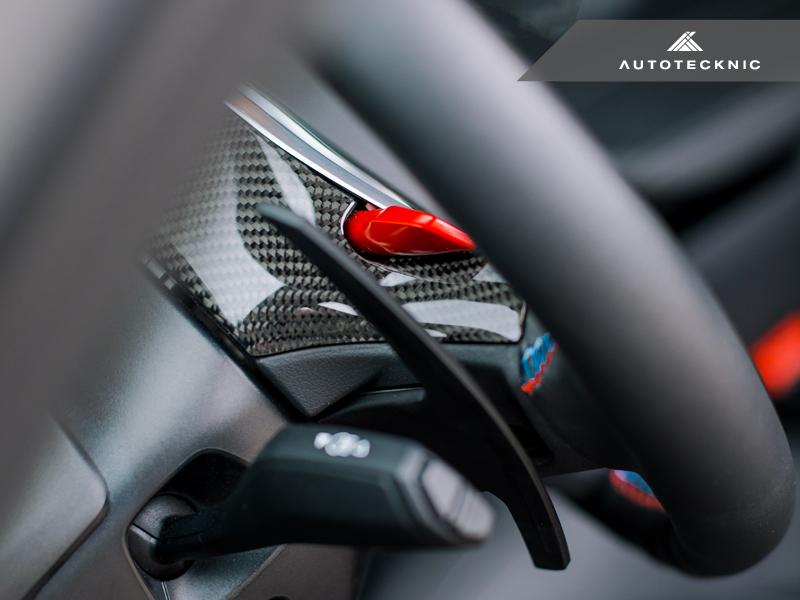 AutoTecknic Replacement Carbon Steering Wheel Top Cover - BMW G80 M3 | G82/ G83 M4