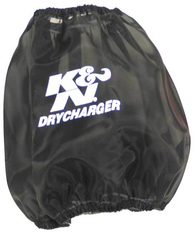 K&N Round Tapered Air Filter Wrap Black 7.5in Base ID / 4.5in Top ID / 6in Height - RF-1048DK