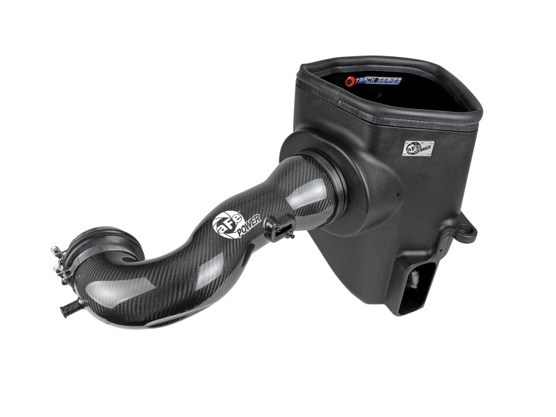 aFe 19-21 GM Trucks 5.3L/6.2L Track Series Carbon Fiber Cold Air Intake System W/ Pro Dry S Filters - 57-10015D
