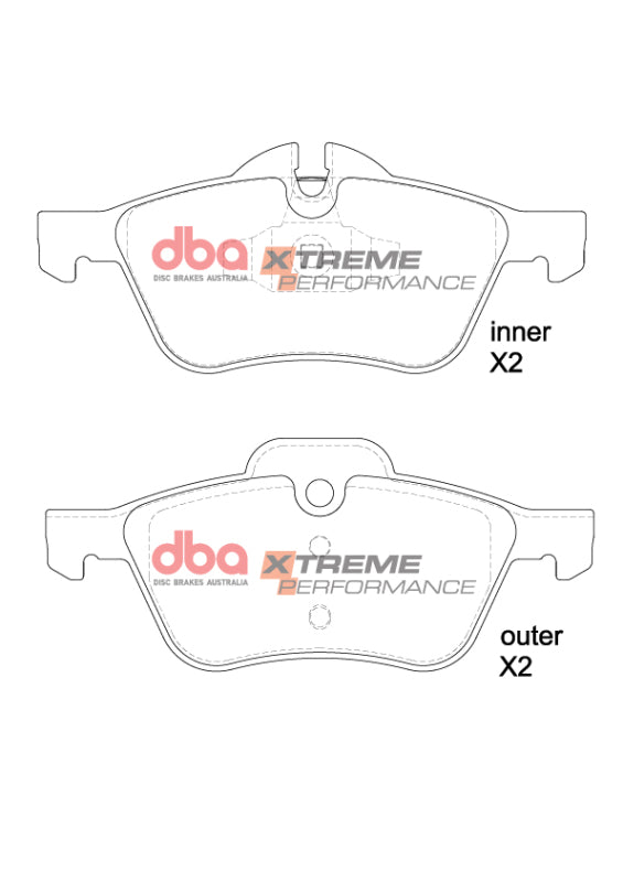 DBA 01-06 Mini Cooper (R50) XP Performance Front Brake Pads - DB1500XP