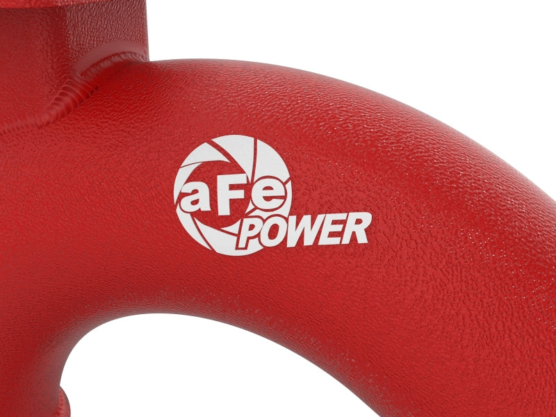 AFE 18-21 Kia Stinger V6-3.3L BladeRunner Alum Hot/Cold Charge Pipe Kit Red - 46-20504-R