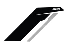Load image into Gallery viewer, APR Sideburn Stickers - Black APR/Silver Stripe (Pair) - PM100334