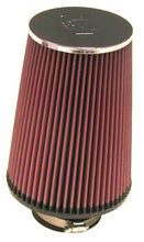 Load image into Gallery viewer, K&amp;N Universal Chrome Round Tapered Air Filter 3in FlangeID / 6in Base OD / 4.5in Top OD / 8in Height - RC-5106
