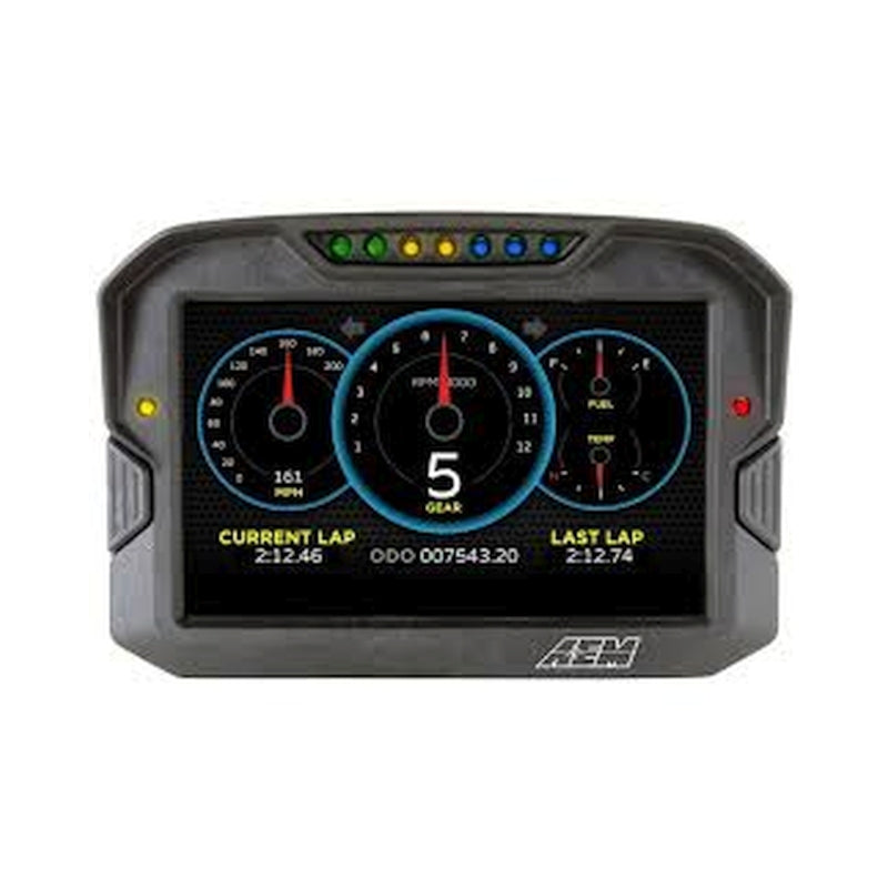 AEM CD-7 Logging GPS Enabled Race Dash Carbon Fiber Digital Display w/o VDM (CAN Input Only) - 30-5703
