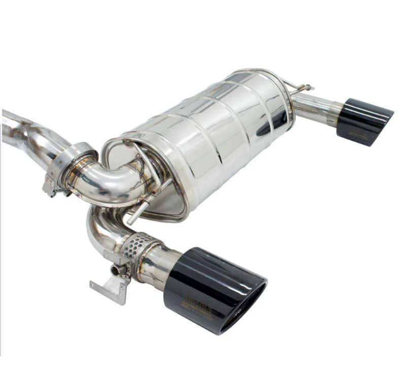 Invidia 15-18 Ford Focus RS Q300 w/Valve Rolled Black Tip Cat-Back Exhaust - HS15FFR3V1RB