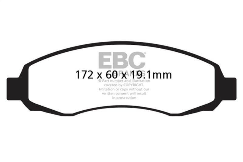 EBC 03-04 Dodge Dakota 2WD 3.7 Ultimax2 Front Brake Pads - UD962
