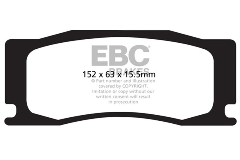 EBC 08-09 Jaguar XKR 4.2 Supercharged (Portfolio) Yellowstuff Front Brake Pads - DP42111R