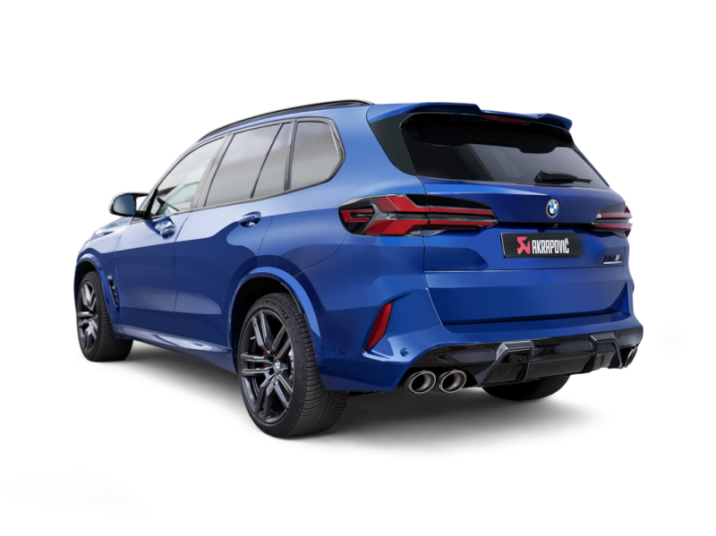 Akrapovic 2024+ BMW X5M / X6M (Face Lift) Slip-On Line (Titanium) w/Carbon Fiber Tips - S-BM/T/35H
