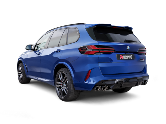 Akrapovic 2024+ BMW X5M / X6M (Face Lift) Slip-On Line (Titanium) w/Carbon Fiber Tips - S-BM/T/35H