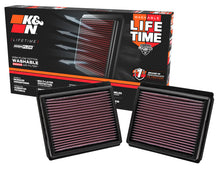 Load image into Gallery viewer, K&amp;N Replacement Air Filter INFINITI M35 3.5L V6; 09-10 (2 PER BOX) - 33-2440