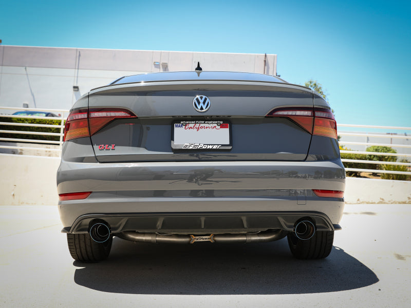 aFe 19-21 VW Jetta GLI (MKVII) L4-2.0L (t) MACH Force-Xp 304 SS Cat-Back Exhaust System Blue Tips - 49-36432-L