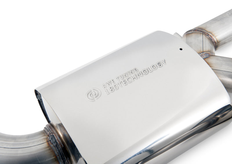 AWE Tuning Audi C7.5 A7 3.0T Touring Edition Exhaust - Quad Outlet Chrome Silver Tips - 3015-42070