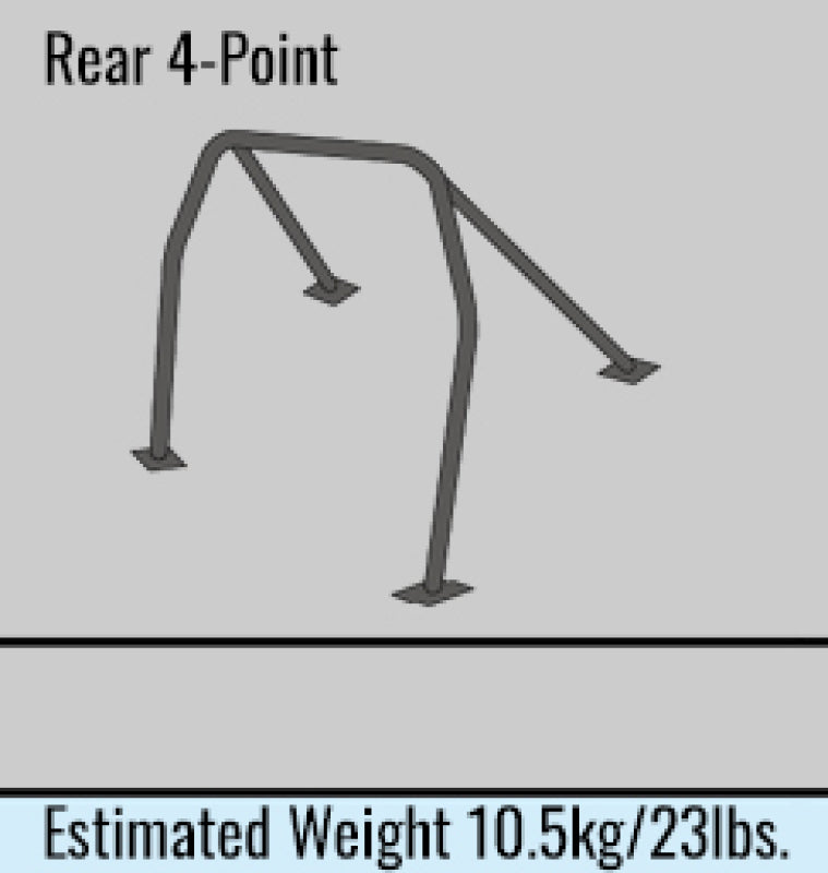 Cusco D1 Chromoly 4-PT Roll Cage Nissan BCNR33 (S/O/No Cancel) CUSCO BLUE - 232 261 C