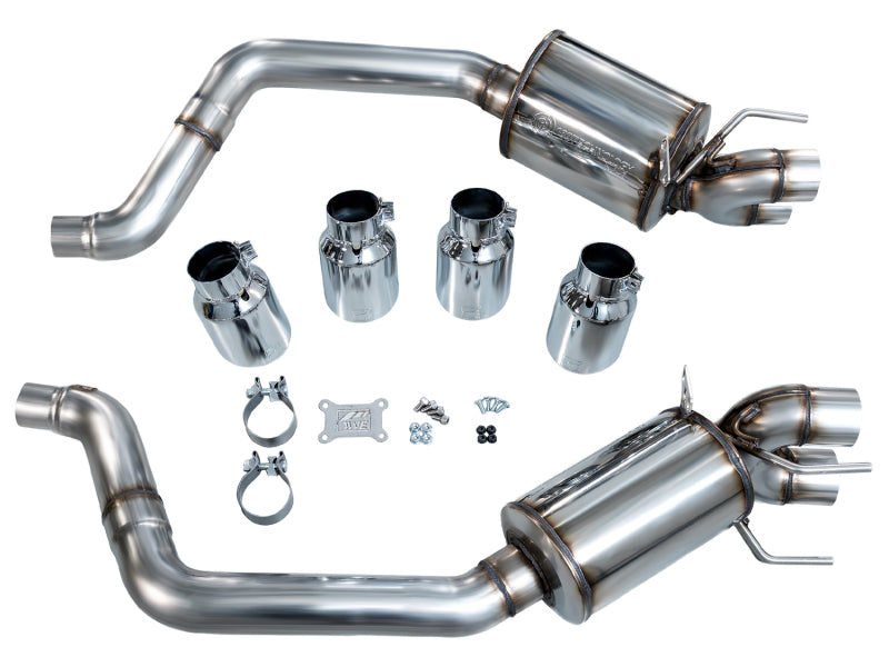AWE Tuning 09-13 Chevrolet Corvette 6.2L Touring Edition Axle-Back Exhaust w/ Chrome Silver Tips - 3015-42662