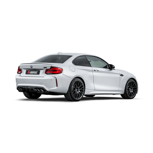 Akrapovic 2018+ BMW M2 Competition/M2 CS (F87N) Slip-On Line (Titanium) w/Carbon Fiber Tips - S-BM/T/3H