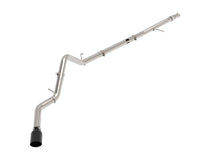 Load image into Gallery viewer, aFe Large Bore-HD 3in 409SS DPF-Back 20-21 GM Trucks L6-3.0L (td) LM2 - Black Tip - 49-44128-B