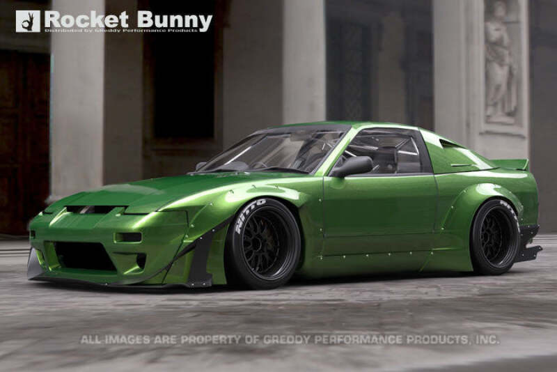 GReddy 89-93 Nissan 240SX Full Rocket Bunny 180/240SX Wide Body Aero Kit w/ Wing - 17020380