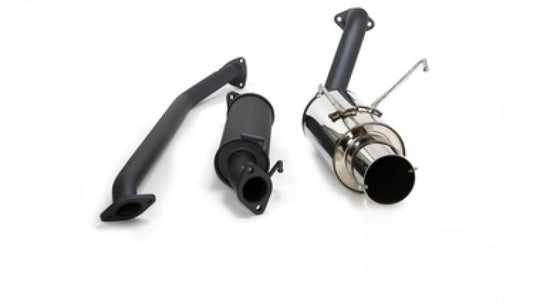 HKS 02-03 Acura RSX S Hi Power Exhaust w/ Silencer (SUS304 NO COATING) - 32003-BH003