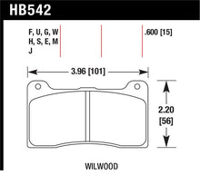 Load image into Gallery viewer, Hawk Wilwood 7816 Blue 9012 Race Brake Pads - HB542E.600