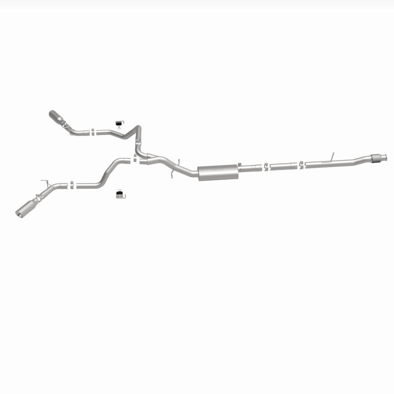 MagnaFlow 2019 Chevy Silverado 1500 V8 5.3L Street Series Dual Split Exit Exhaust w/ Polished Tips - 19473